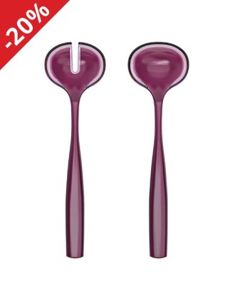 Set 2 piese pentru servirea salatei, 28 cm, mov, Dolcevita - GUZZINI